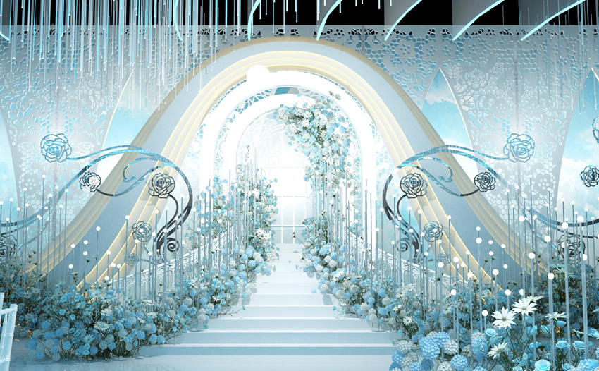 路桥釡香烙馍村水晶厅效果展示